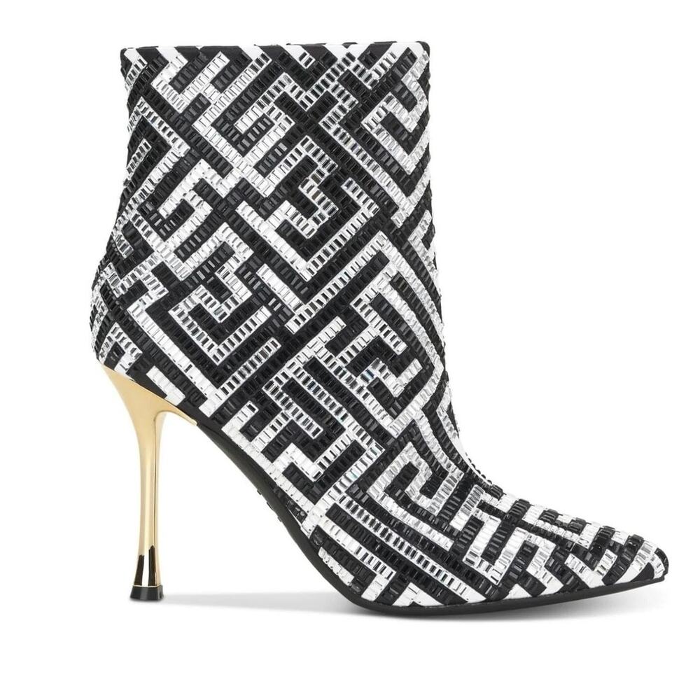 I.N.C. International Concepts Rakima embellished dress booties Sz 7.5 M